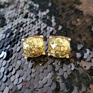 Large gold earrings! Never worn